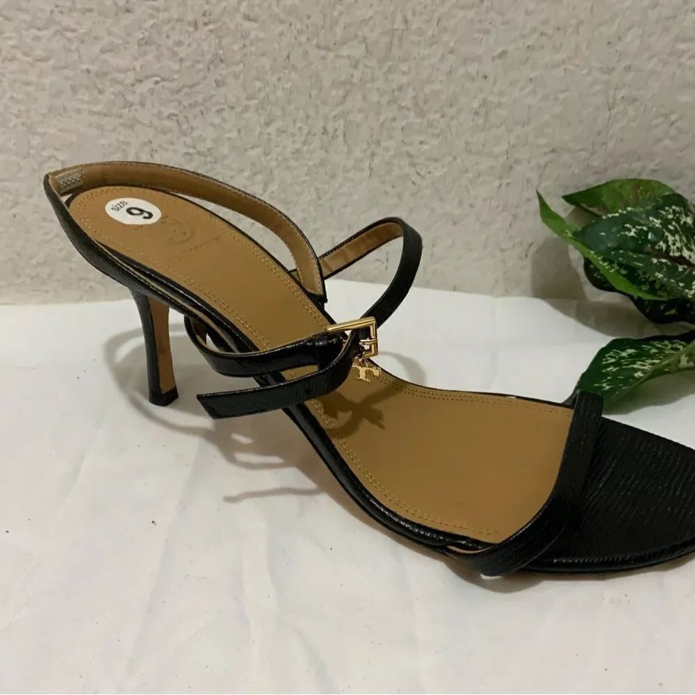 Tory Burch Penelope Pumps Heels Leather Slingback Sandals Shoes Size 9